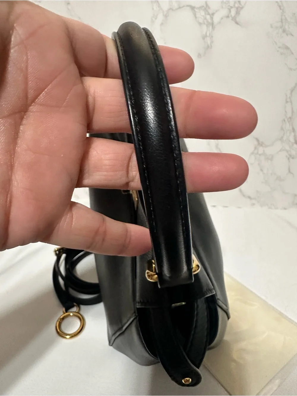 FENDI ❤️🌟PEEKABOO MINI BLACK CALF LEATHER ⭐️ - Picture 7 of 15